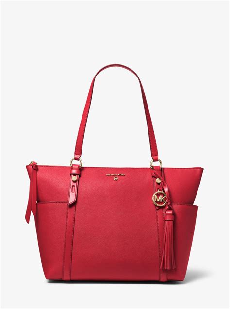 michael kors saffiano tote medium|michael kors sullivan large tote.